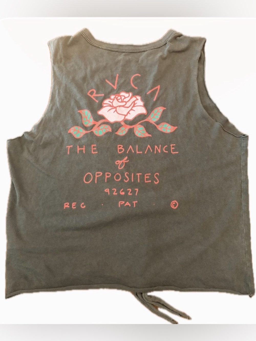 RVCA The Balance of Opposites PM Tenore Rose Muscle Tank XS